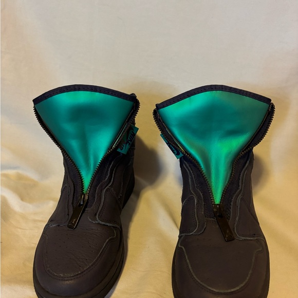 NWOT Nike Air Jordan 1 Dark Navy and Aqua Zip UPS - Picture 7 of 8